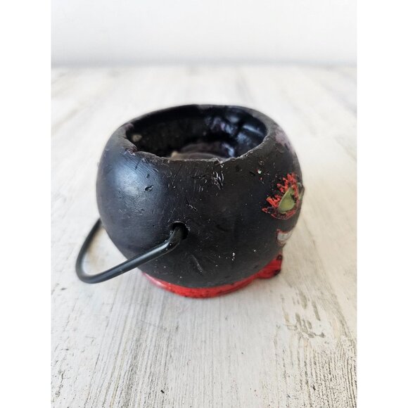 Cat candle basket unique shabby chic vintage style Halloween decor - Picture 3 of 7